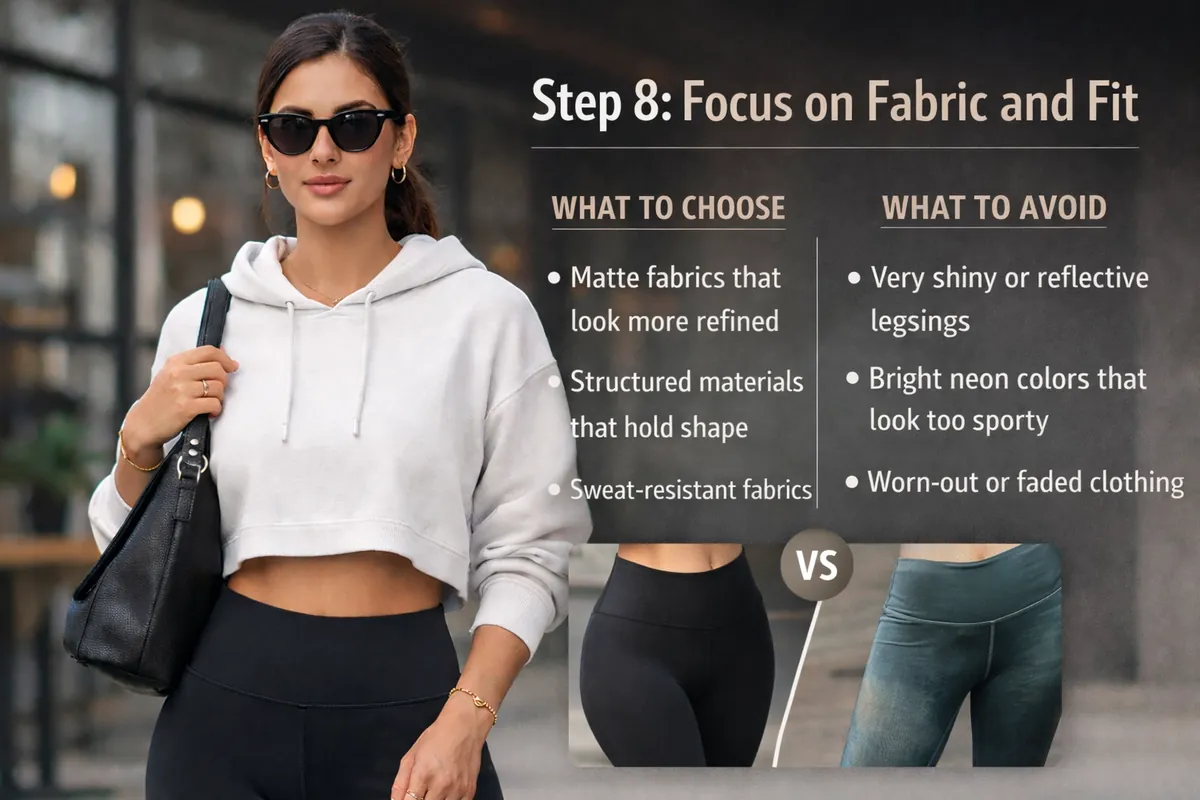 Simple accessories to style activewear for brunch