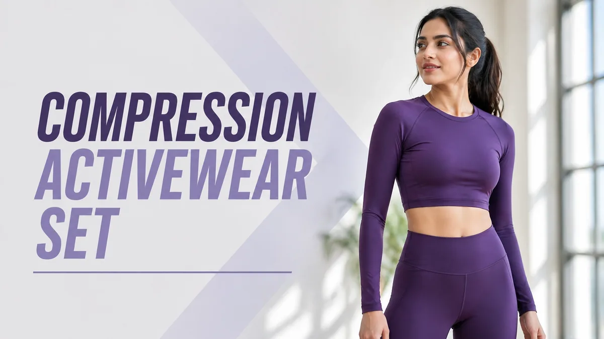 Indian woman in blue top showing best fabrics for running outfits that stay dry