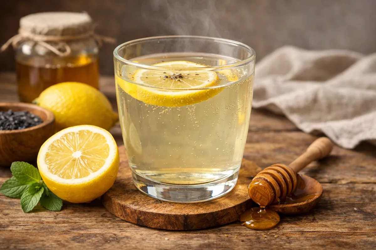 Ginger lemon drink to support metabolism