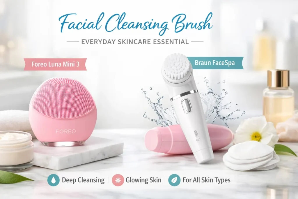 Rose quartz jade roller and Plum gua sha, viral skincare tools for moms