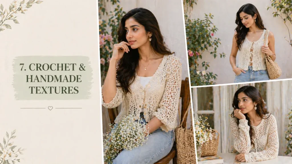 June fashion trends preview — soft-colour dresses, blouses, bags and accessories on a clothing rack