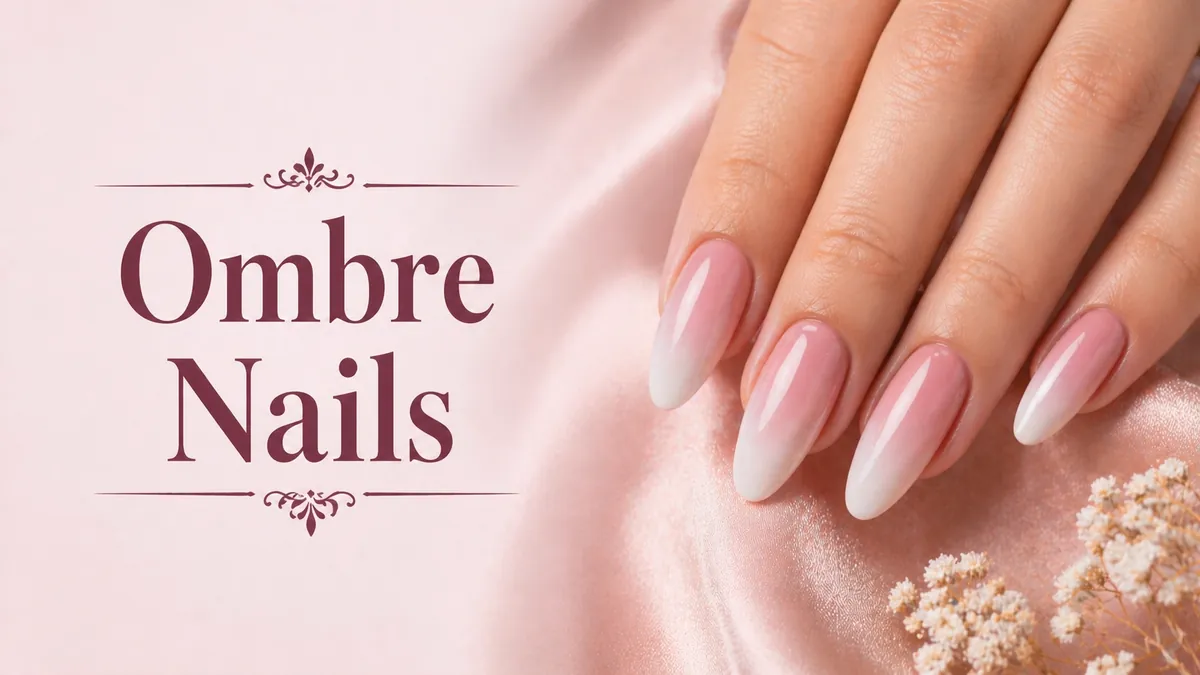 Matte finish nails in mauve tones with minimal leaf art