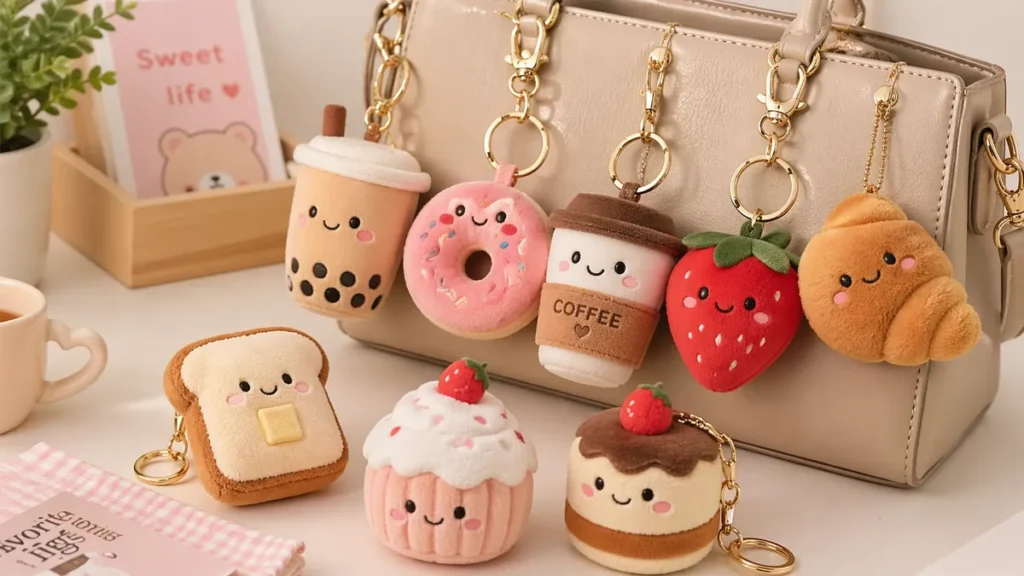 Mini plush keychains 2026 trend guide with cute pastel charms
