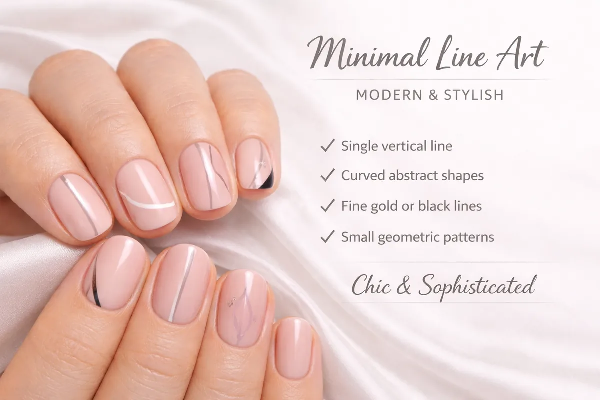 Minimal nude short nails with glossy finish, an elegant nail art idea for short nails
