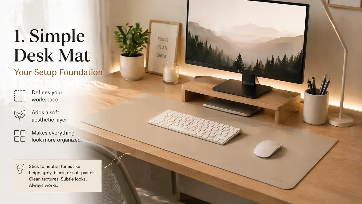 Wooden monitor stand or laptop riser for better desk posture