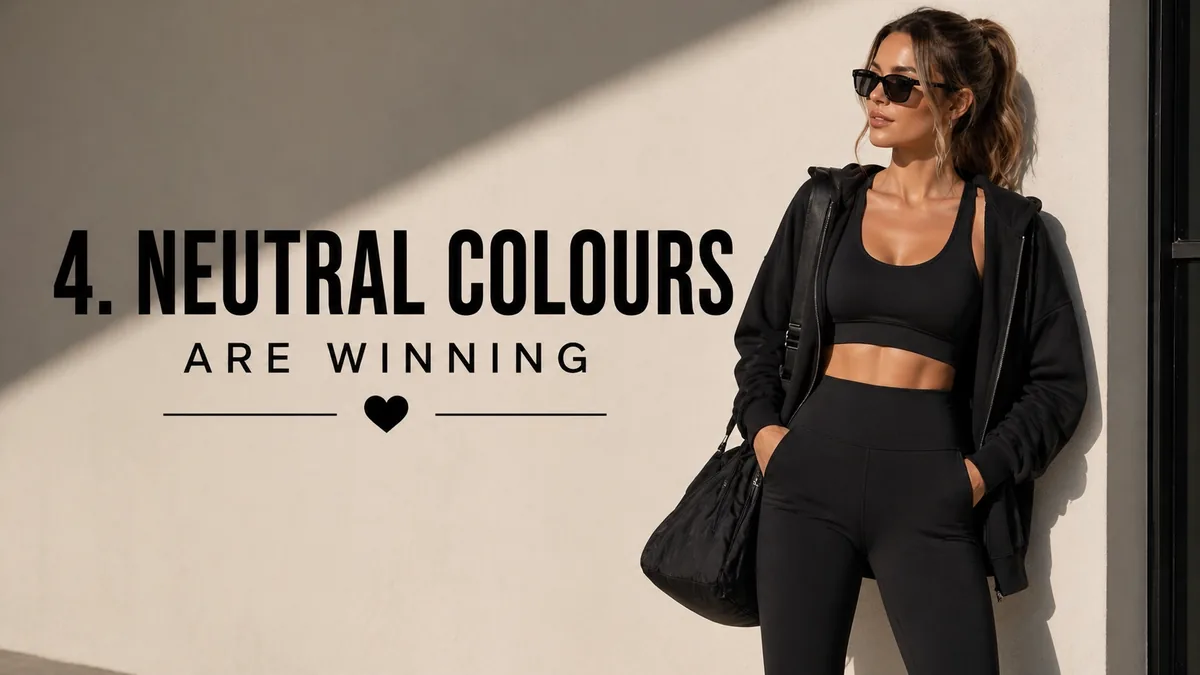 Cream oversized sweatshirt and trousers showing premium activewear fabrics