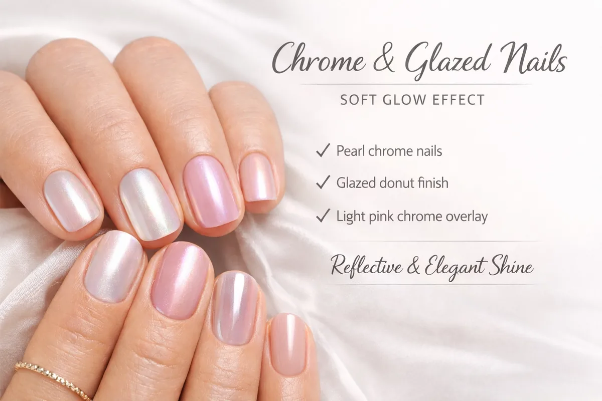 Soft pastel short nails in pink, mint, lilac and peach shades