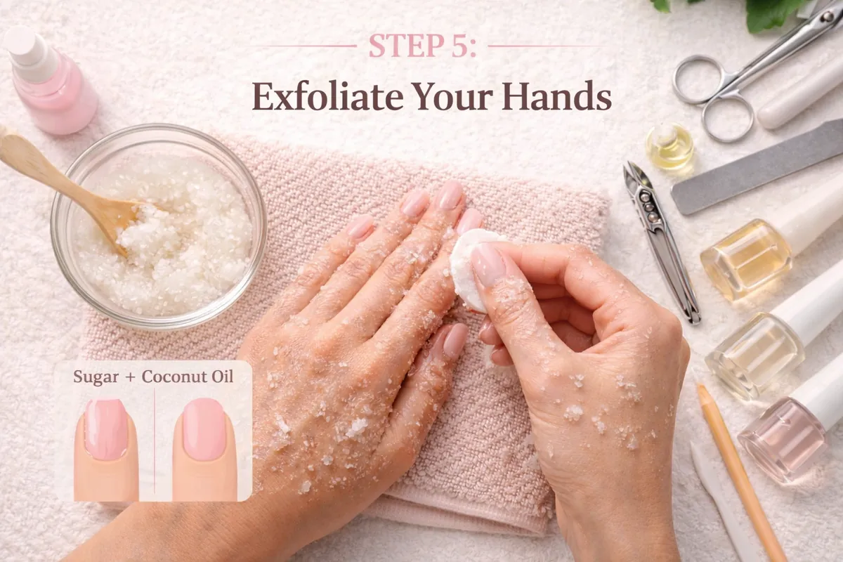 Step 3 shaping nails neatly with a file — square, round, almond