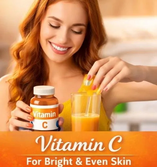 Vitamin C supplement for bright and even skin tone