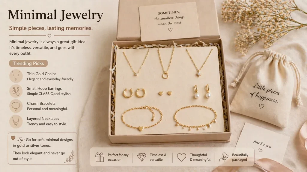 Minimal Jewelry – aesthetic gift idea