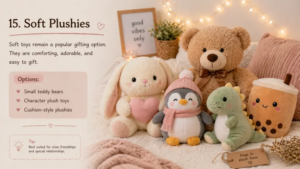 Soft Plushies – aesthetic gift idea