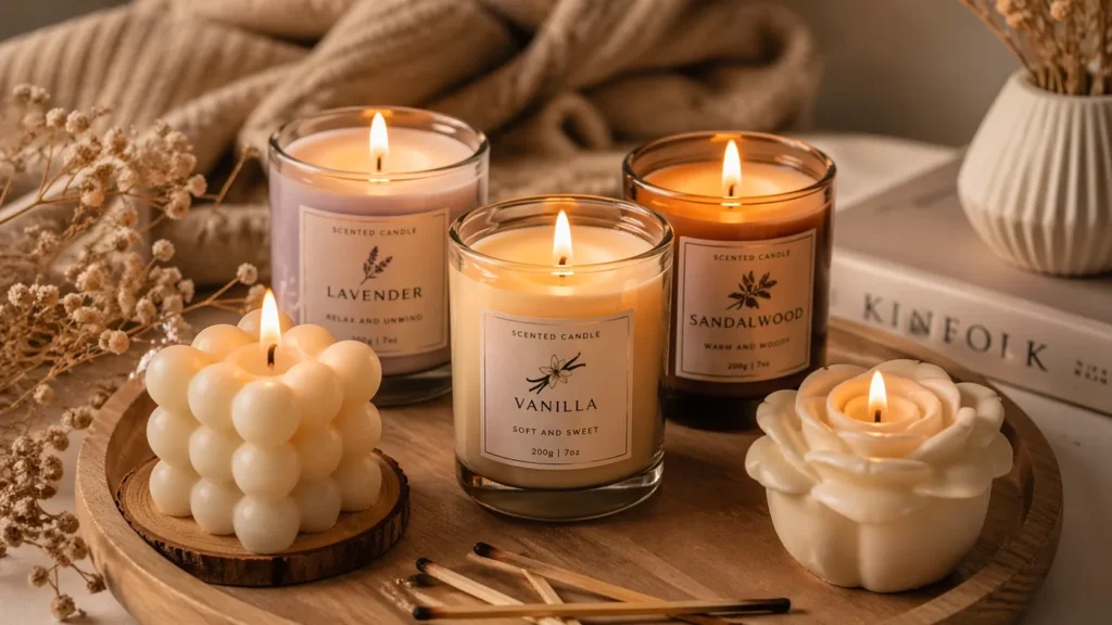 Scented Candles – aesthetic gift idea