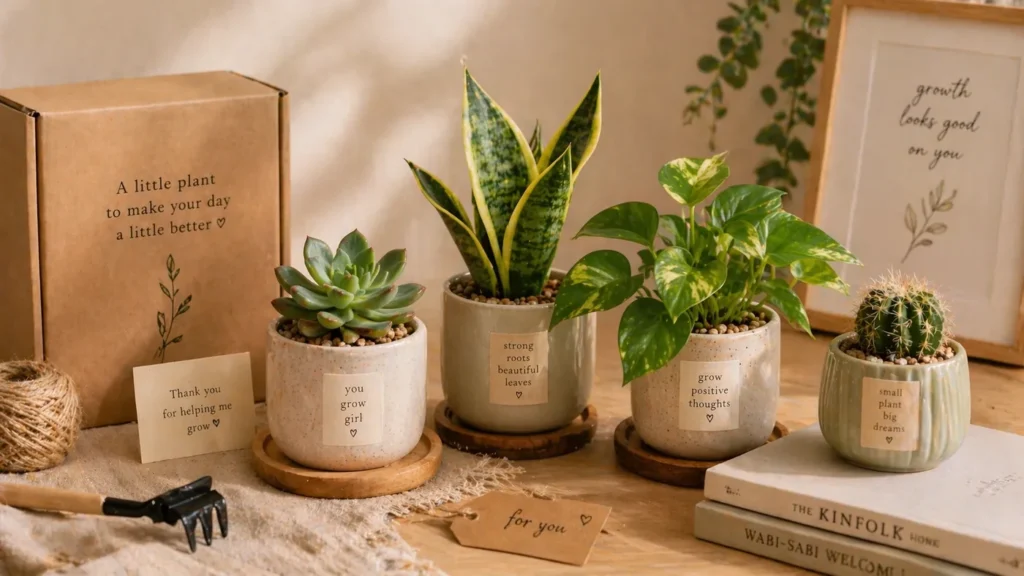 Mini Indoor Plants – aesthetic gift idea