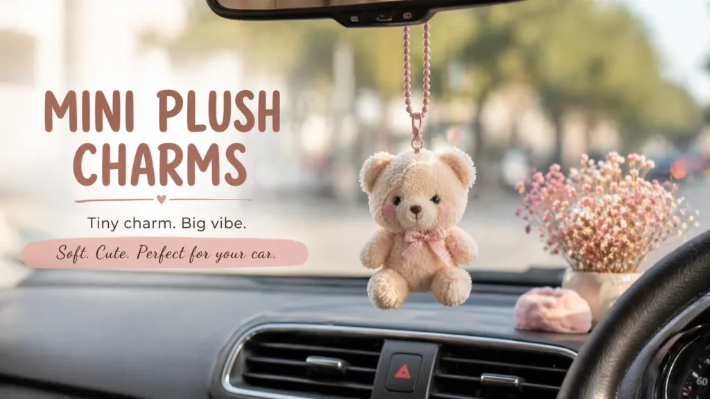 Mini Plush Charms – car hanging charm