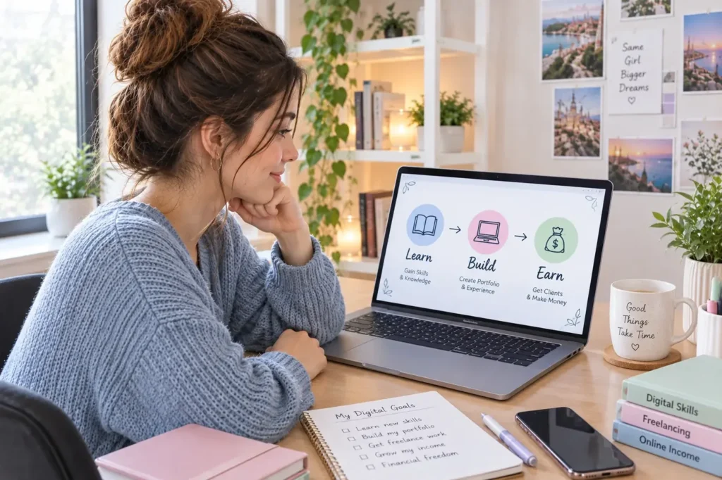 Learn, build, earn – turning a digital skill into income