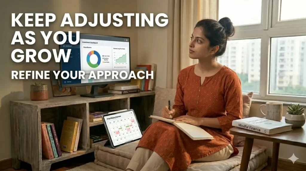 Step 10: Keep Adjusting as You Grow – young woman managing money