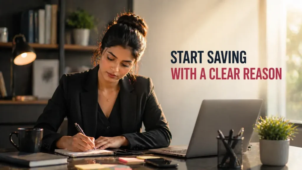 Step 4: Start Saving With a Clear Reason – young woman managing money