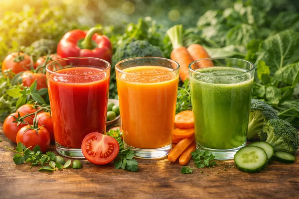 Fresh Vegetable Juice – health drink for women over 40