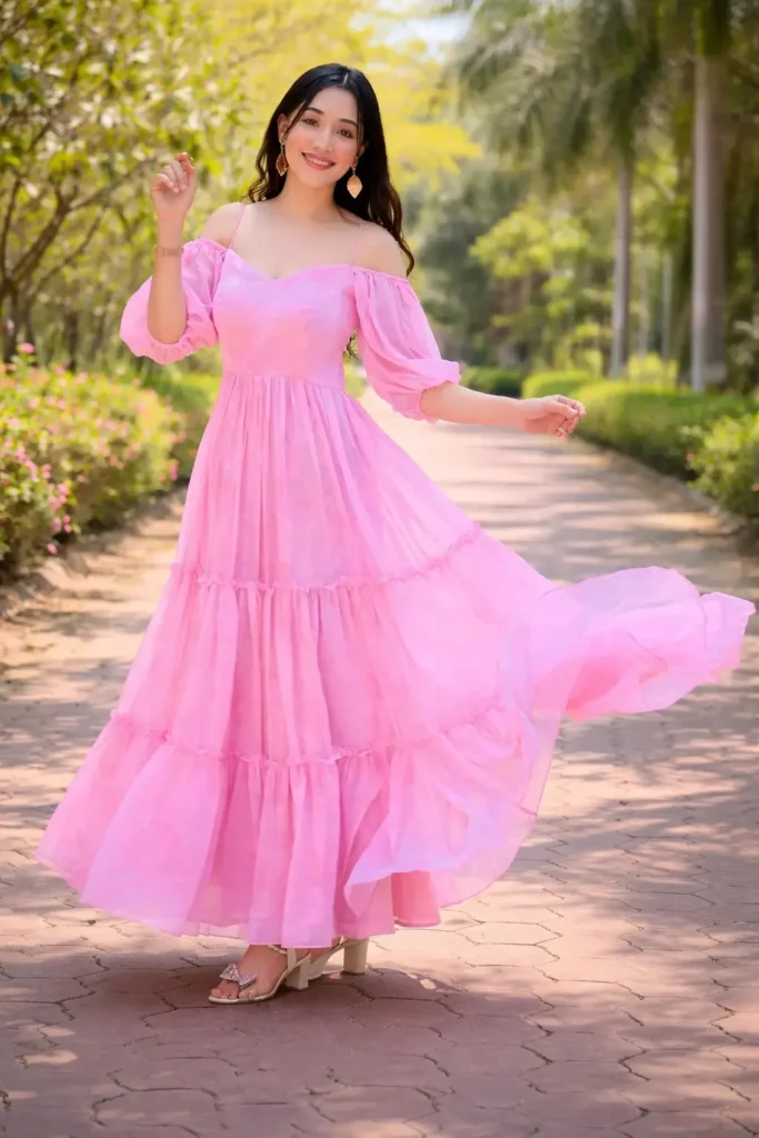 Flowy summer dress – summer outfit for college girls